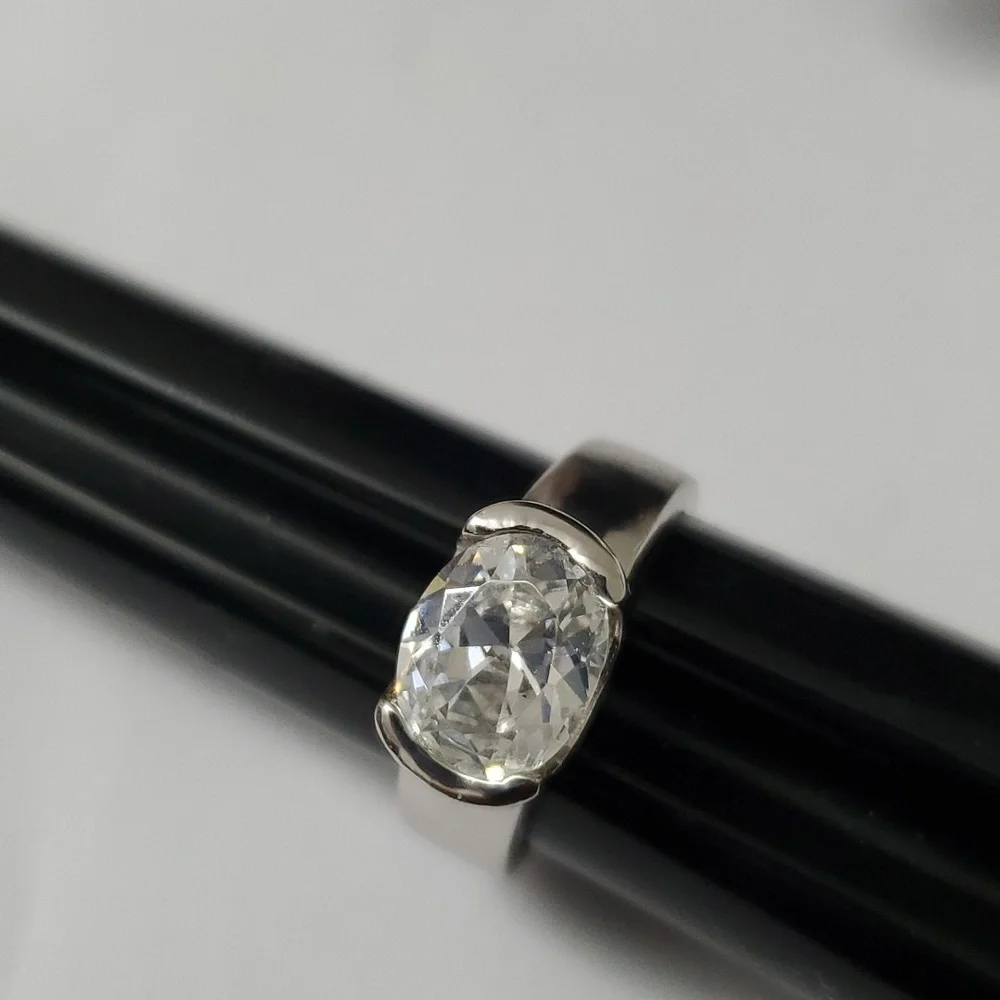 2 Cttw Sterling Silver 925 Solitaire Ring - Picture 7 of 10